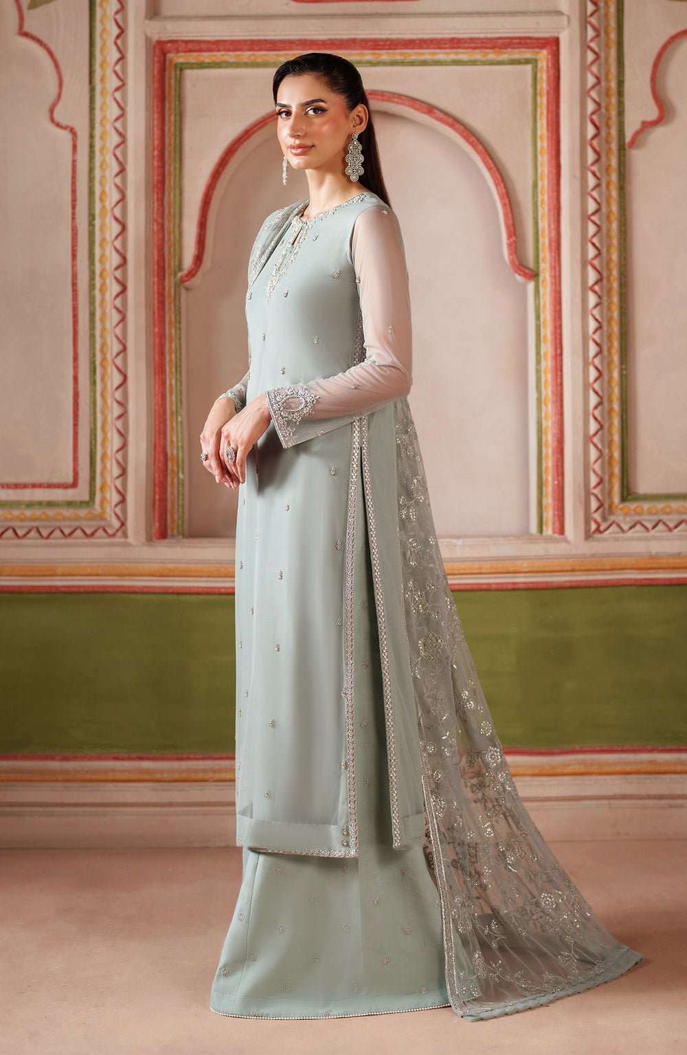 Zarif | Falesia Formals | UNST-HF-05 DINAAR by Zarif - Designer Dress  - Type : Ladies Clothes - Available at Libayah - 100% Original 