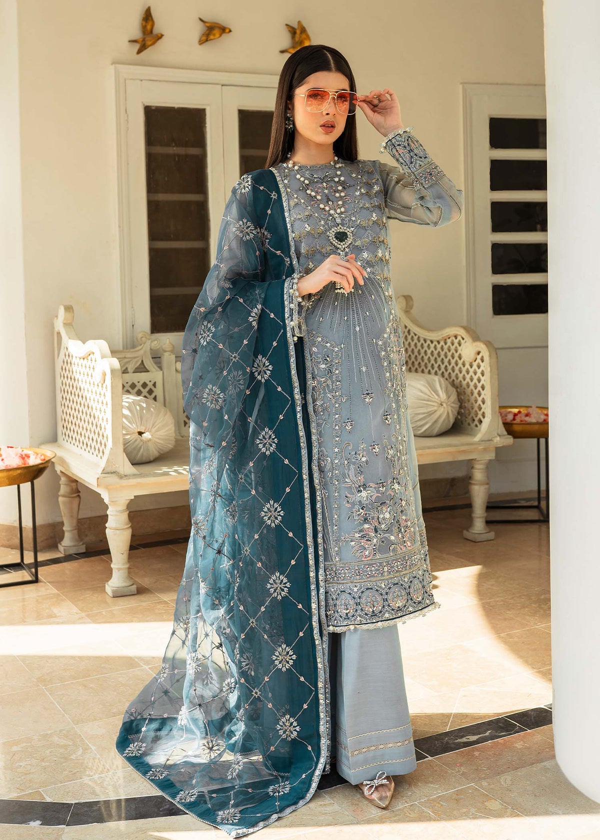 Shurooq | Zara Edit 24 | Neelum by Shurooq - Designer Dress - Type: Ladies Clothes - Available at Libayah - 100% Original