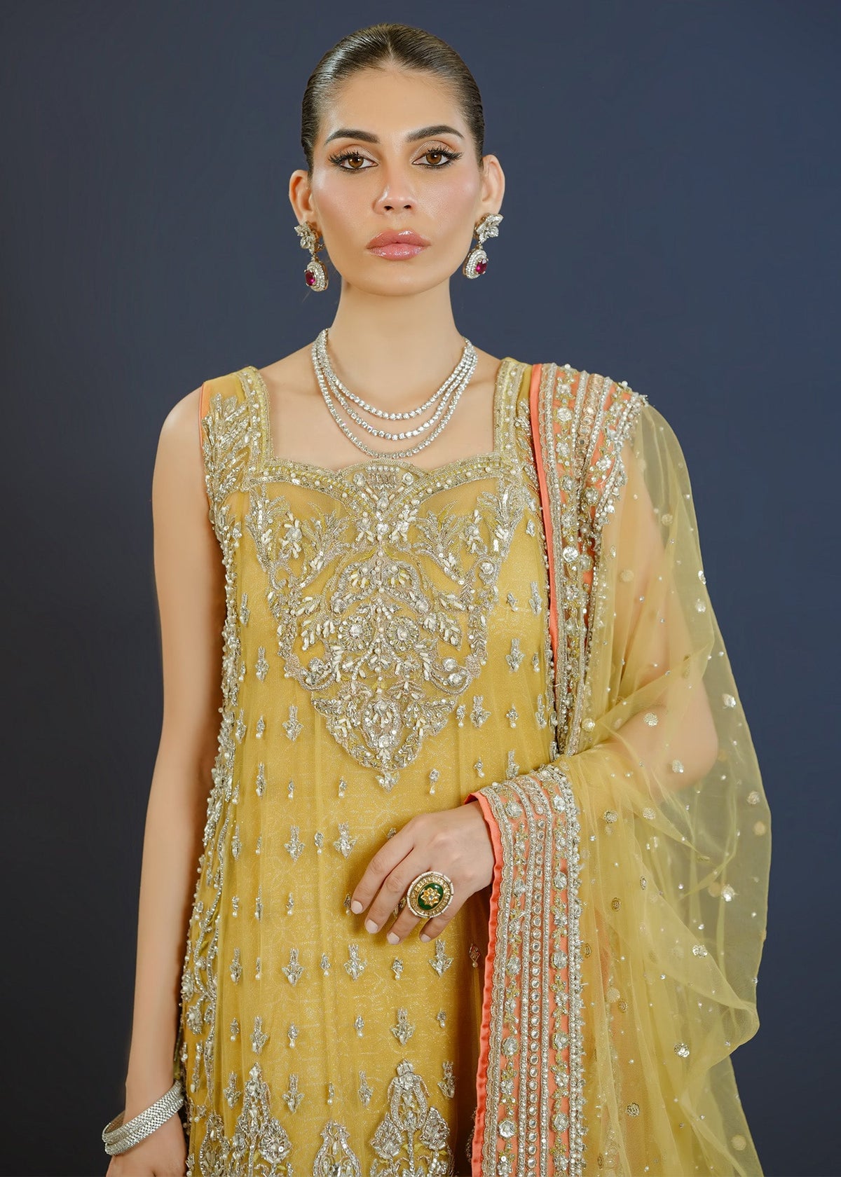 Mahgul | Aleah Formals | Mahnum by Mahgul - Designer Dress - Type: Ladies Clothes - Available at Libayah - 100% Original