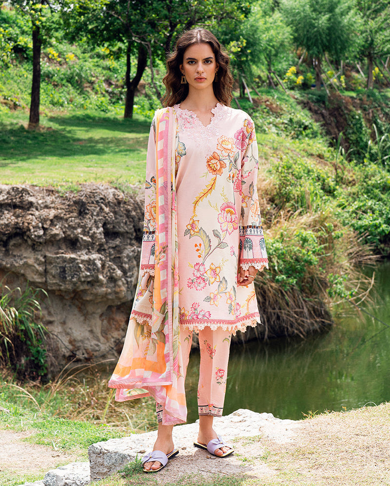 Roheenaz | Garden Veal Printed Lawn 25 |Wildflower fluff by Roheenaz - Designer Dress - Type: Ladies Clothes - Available at Libayah - 100% Original