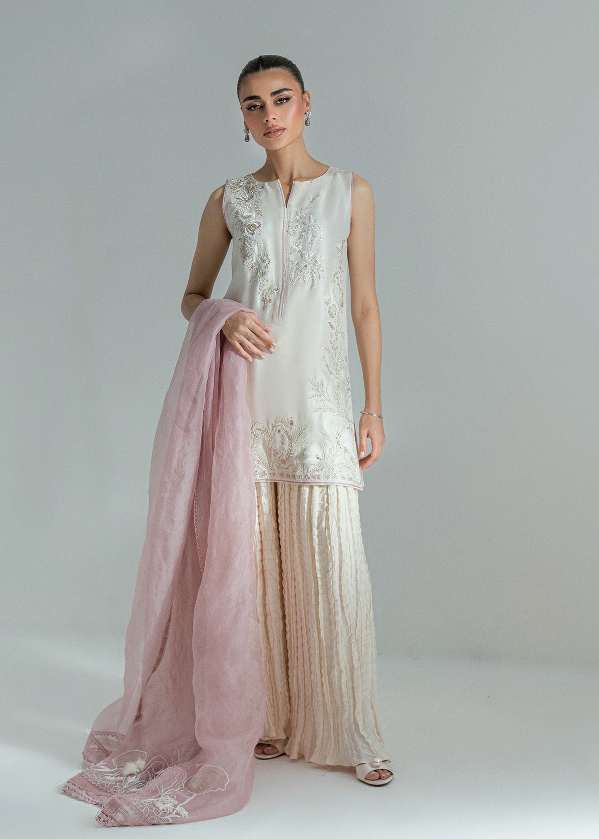 Umsha | Soiree De Rose | Ivory Ember by Umsha - Designer Dress  - Type : Ladies Clothes - Available at Libayah - 100% Original 
