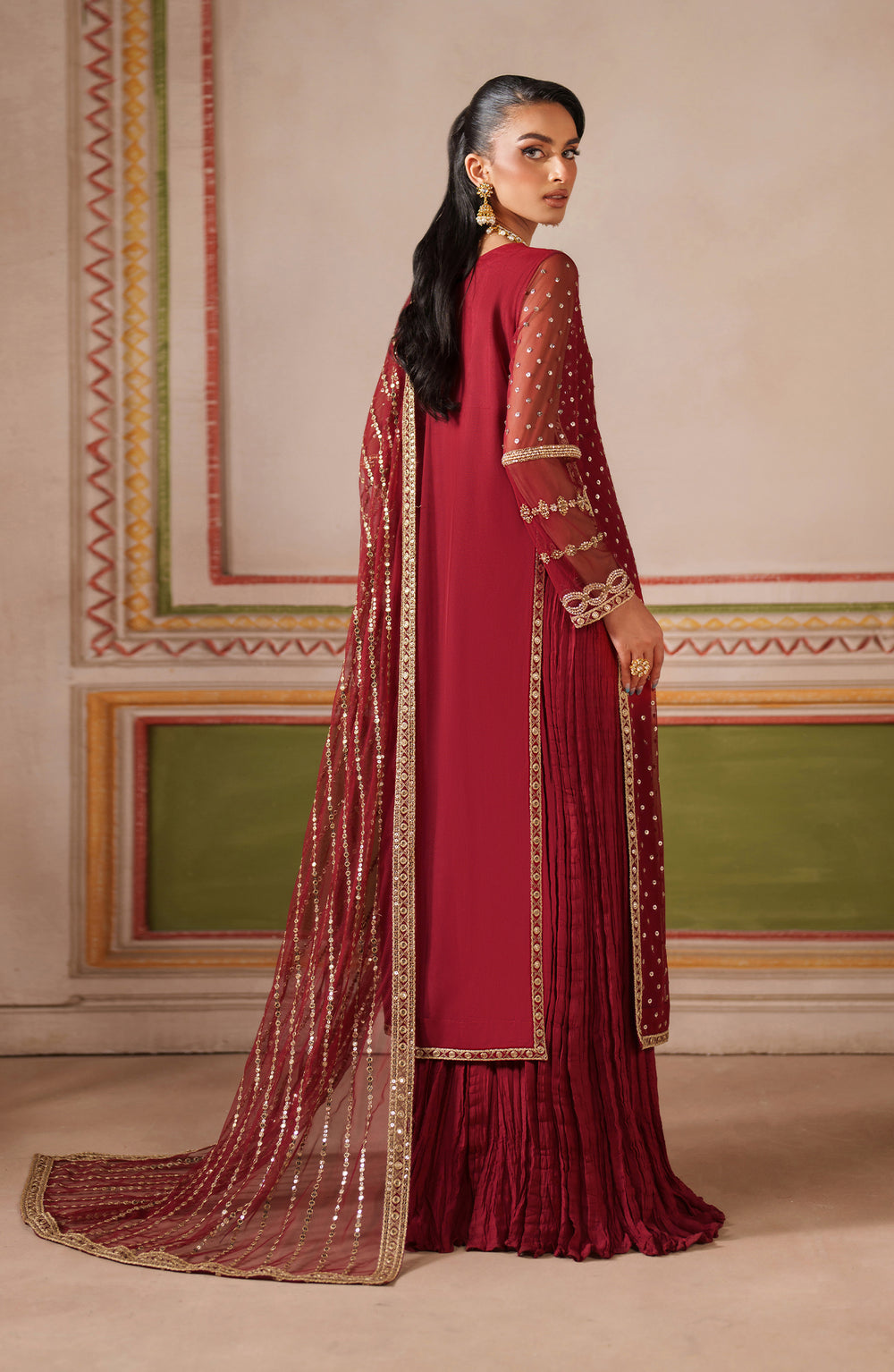 Zarif | Falesia Formals | UNST-HF-01 MUHAAG by Zarif - Designer Dress  - Type : Ladies Clothes - Available at Libayah - 100% Original 