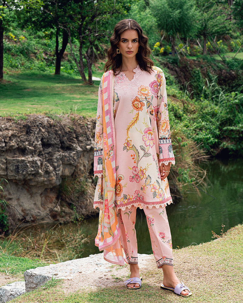 Roheenaz | Garden Veal Printed Lawn 25 |Wildflower fluff by Roheenaz - Designer Dress - Type: Ladies Clothes - Available at Libayah - 100% Original