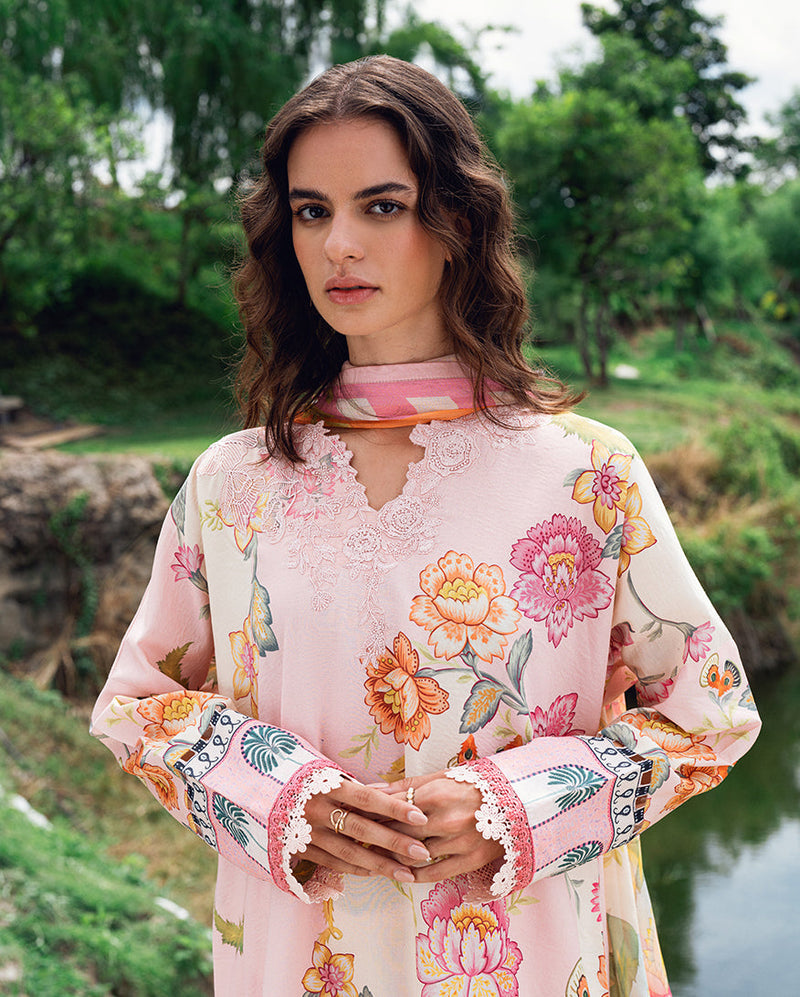 Roheenaz | Garden Veal Printed Lawn 25 |Wildflower fluff by Roheenaz - Designer Dress - Type: Ladies Clothes - Available at Libayah - 100% Original