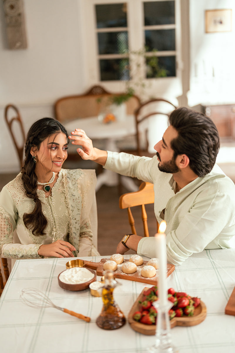 Qalamkar | Luxury Lawn Eid Edit | SB-10 Nadia by Qalamkar - Designer Dress - Type: Ladies Clothes - Available at Libayah - 100% Original