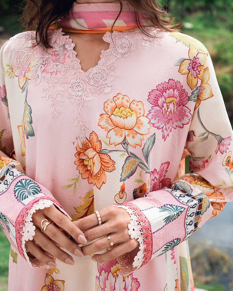 Roheenaz | Garden Veal Printed Lawn 25 |Wildflower fluff by Roheenaz - Designer Dress - Type: Ladies Clothes - Available at Libayah - 100% Original