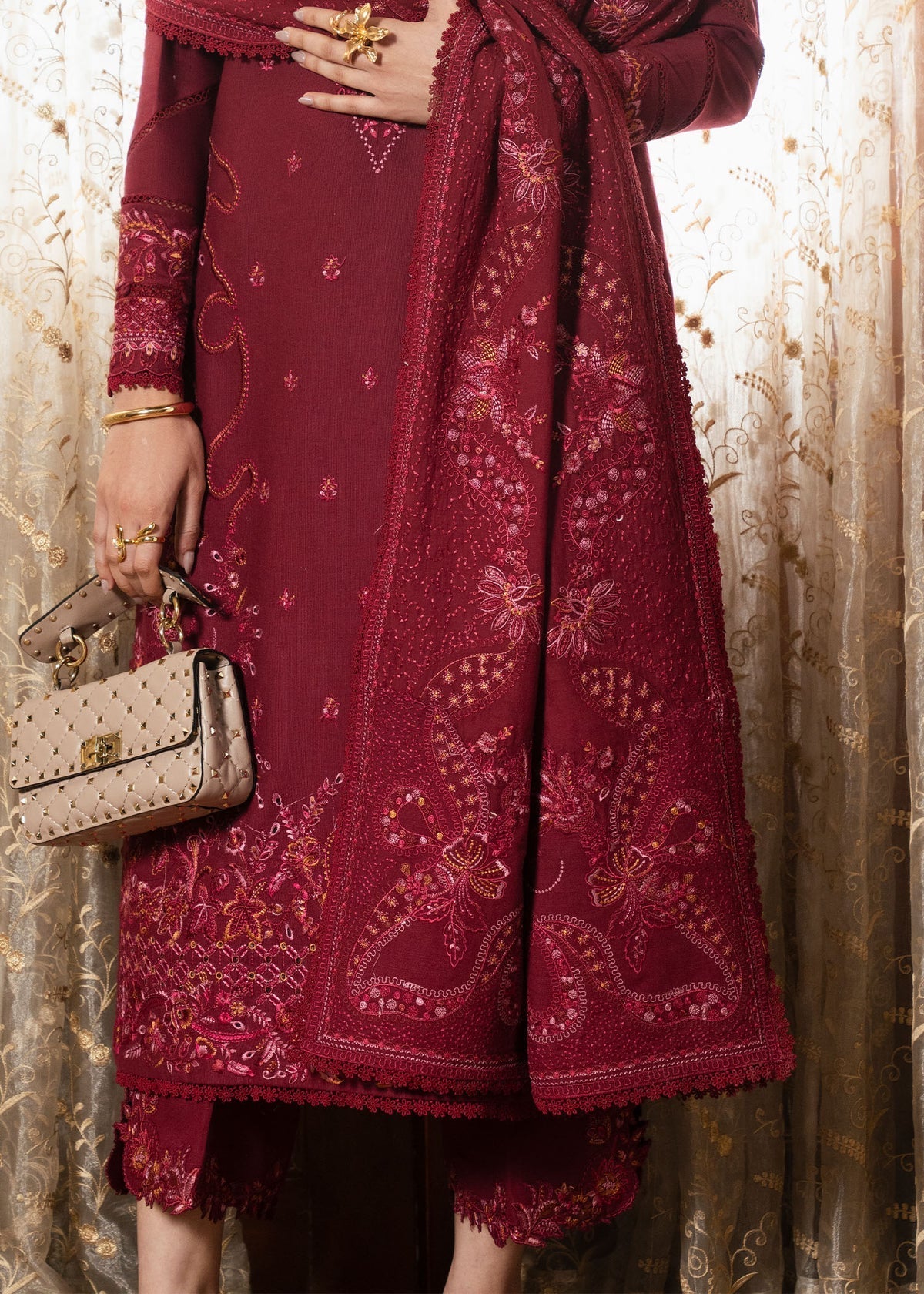 Kanwal Malik | Gulana Winter 25 | Gulerana by Kanwal Malik - Designer Dress  - Type : Ladies Clothes - Available at Libayah - 100% Original 