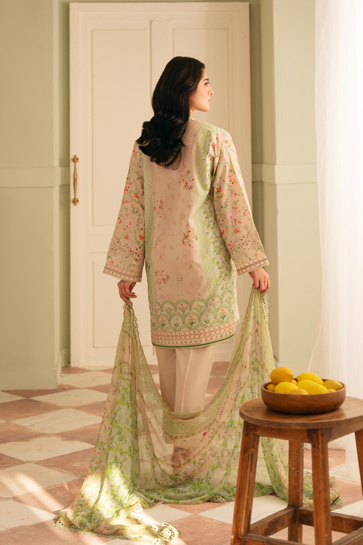Sahar | Festive Edit | Trailing Peonies by Sahar - Designer Dress - Type: Ladies Clothes - Available at Libayah - 100% Original