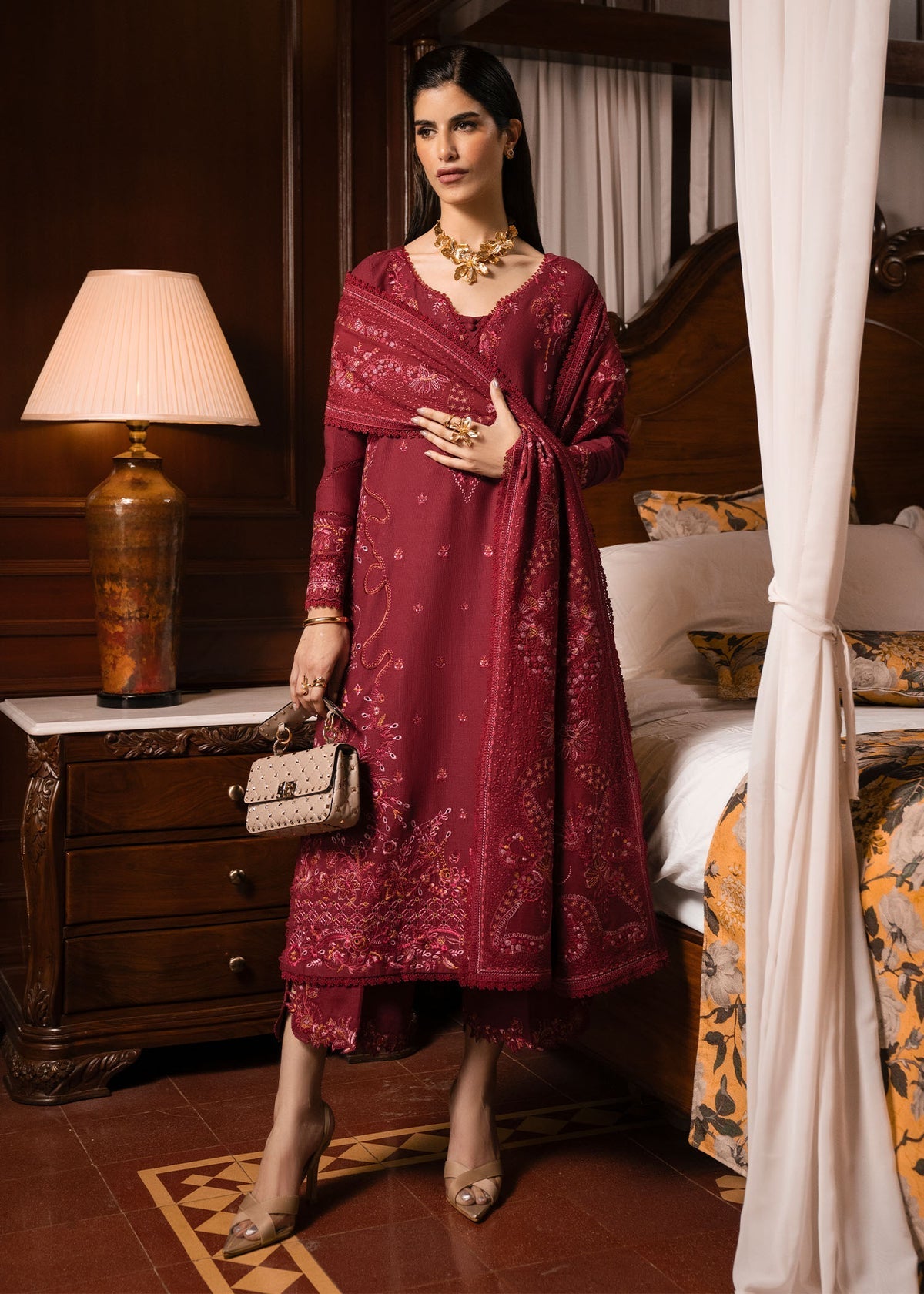 Kanwal Malik | Gulana Winter 25 | Gulerana by Kanwal Malik - Designer Dress  - Type : Ladies Clothes - Available at Libayah - 100% Original 