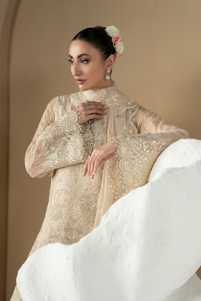 Lavish Premium | Purkashish Formals | Pearl Ivory by Lavish Premium - Designer Dress  - Type : Ladies Clothes - Available at Libayah - 100% Original 