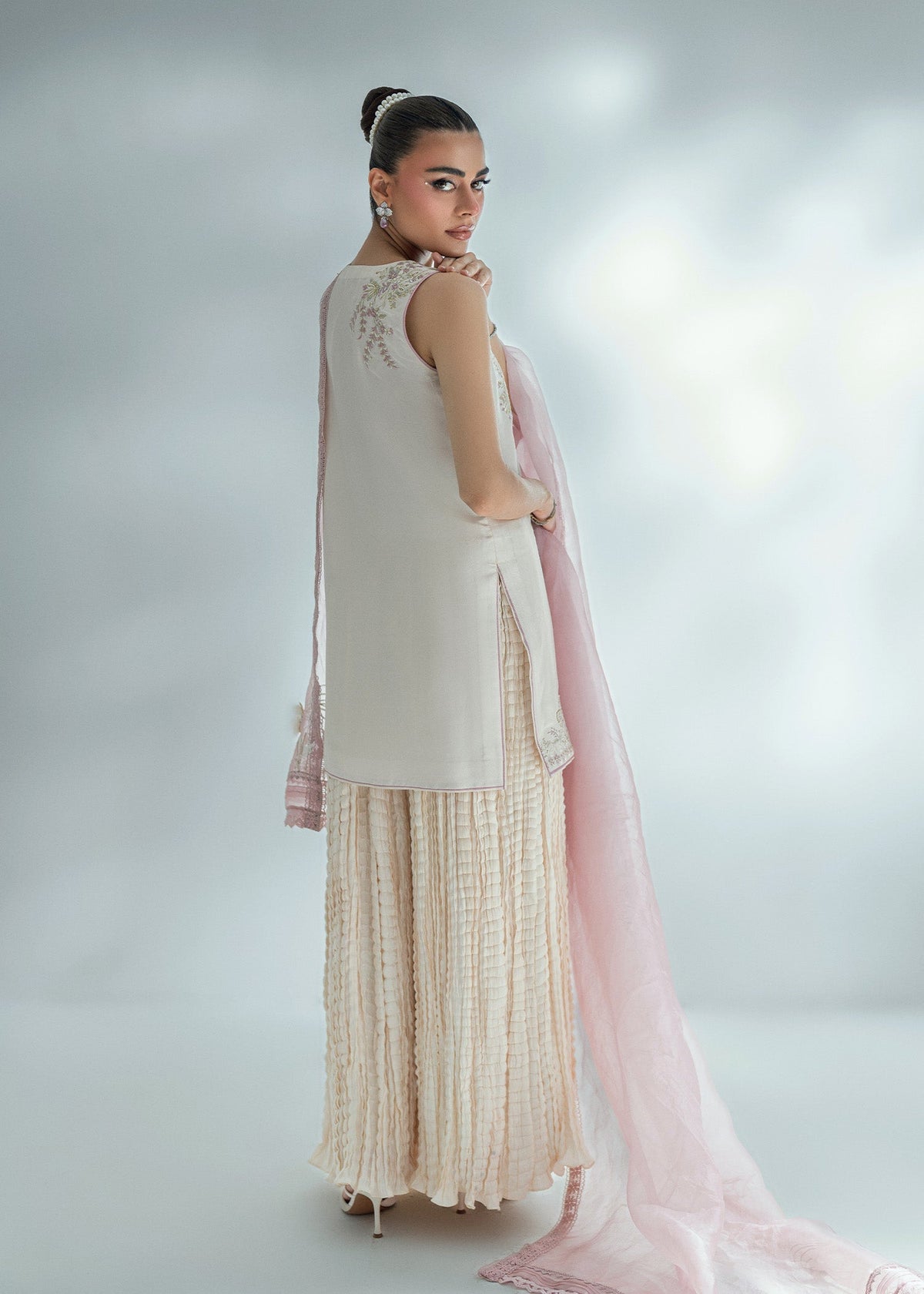 Umsha | Soiree De Rose | Ivory Ember by Umsha - Designer Dress  - Type : Ladies Clothes - Available at Libayah - 100% Original 