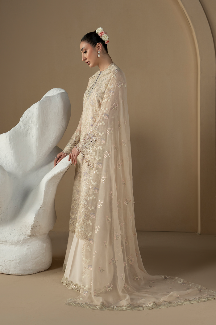 Lavish Premium | Purkashish Formals | Pearl Ivory by Lavish Premium - Designer Dress  - Type : Ladies Clothes - Available at Libayah - 100% Original 