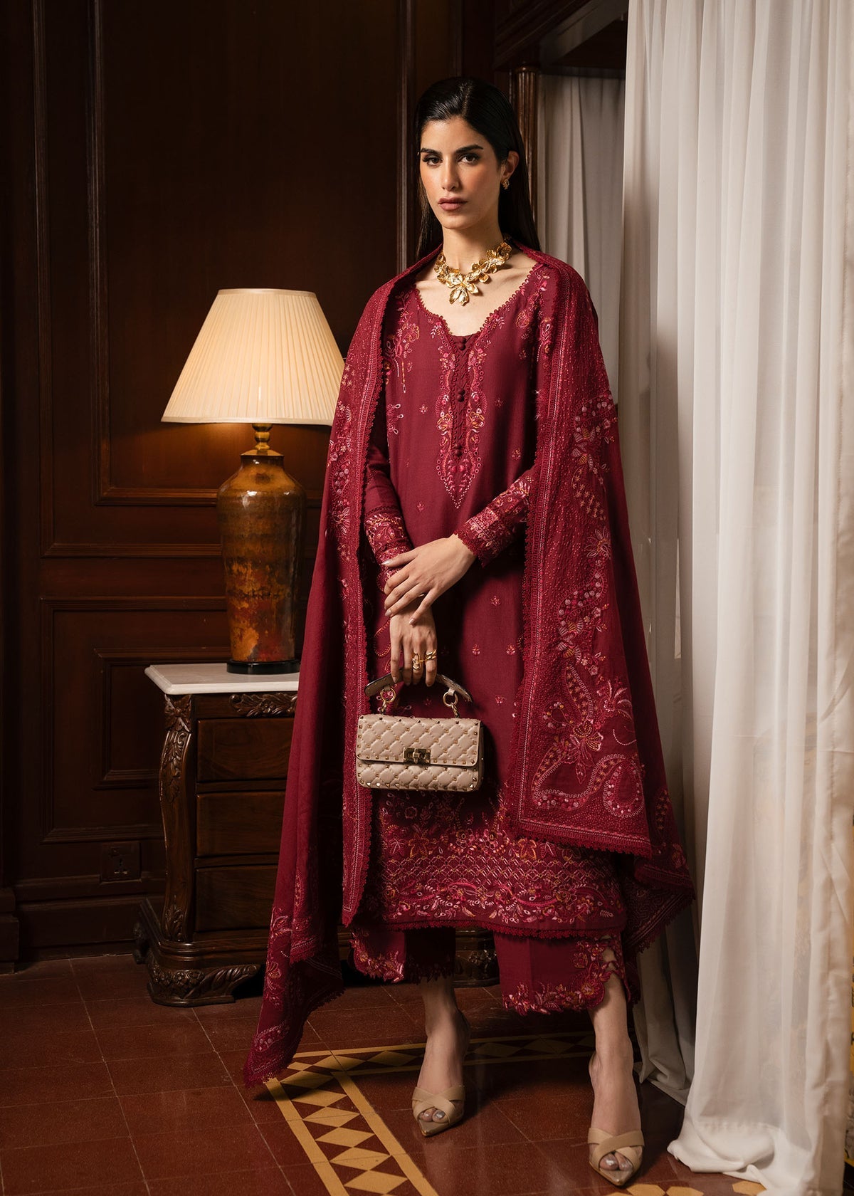 Kanwal Malik | Gulana Winter 25 | Gulerana by Kanwal Malik - Designer Dress  - Type : Ladies Clothes - Available at Libayah - 100% Original 