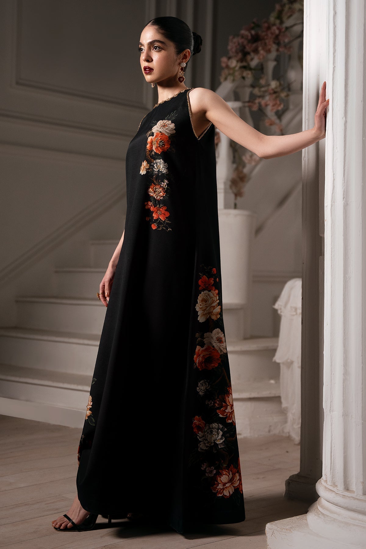 Mina Kashif | Emilie Formals | Koya (Black) by Mina Kashif - Designer Dress - Type : Formal Dress - Available at Libayah - 100% Original