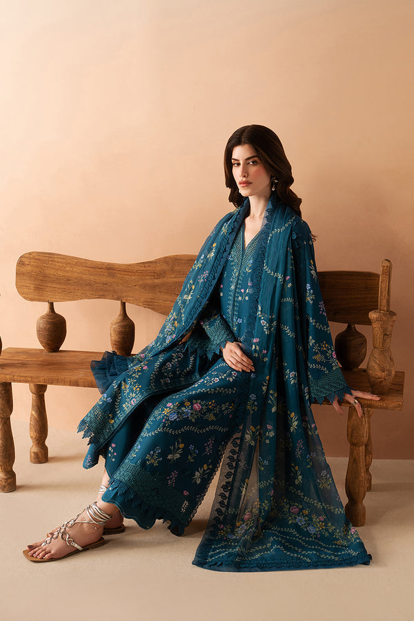 Afrozeh | The Haze 26 | Luem Teal by Afrozeh - Designer Dress  - Type : Ladies Clothes - Available at Libayah - 100% Original 