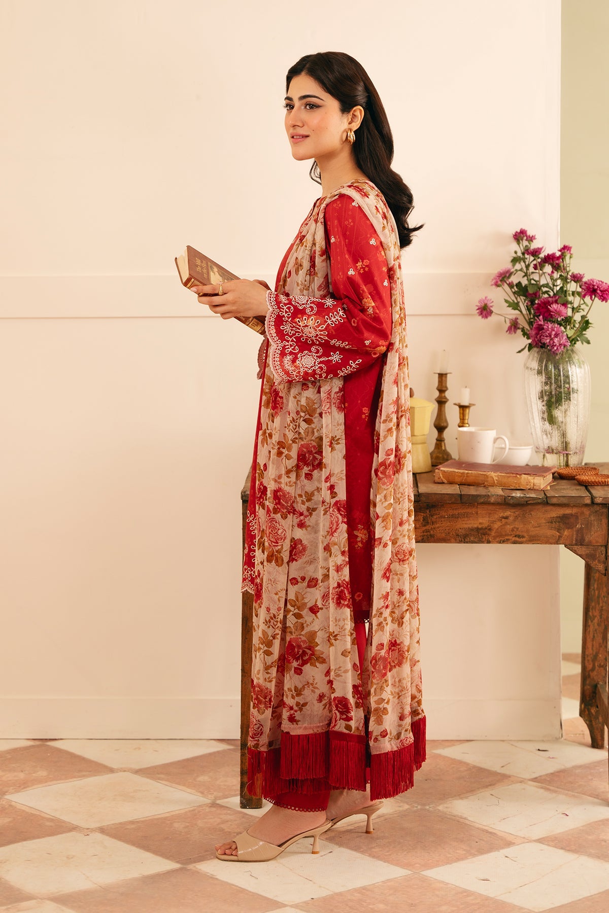 Sahar | Festive Edit | Antique Rosewood by Sahar - Designer Dress - Type: Ladies Clothes - Available at Libayah - 100% Original