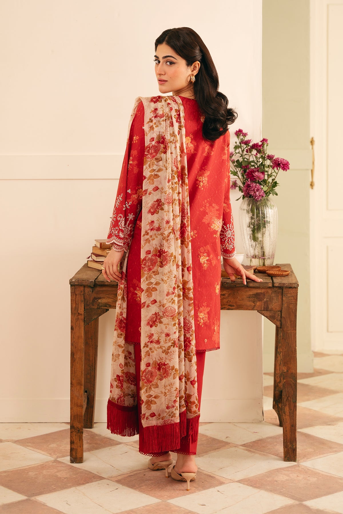Sahar | Festive Edit | Antique Rosewood by Sahar - Designer Dress - Type: Ladies Clothes - Available at Libayah - 100% Original
