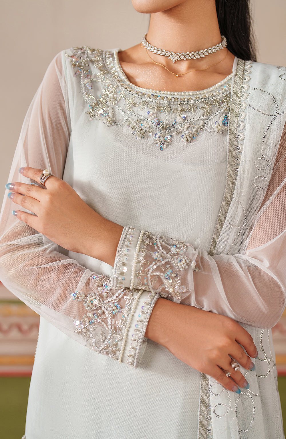 Zarif | Falesia Formals | UNST-HF-03 ROOMAY by Zarif - Designer Dress  - Type : Ladies Clothes - Available at Libayah - 100% Original 