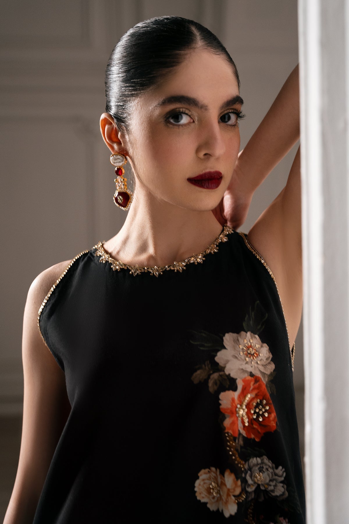 Mina Kashif | Emilie Formals | Koya (Black) by Mina Kashif - Designer Dress - Type : Formal Dress - Available at Libayah - 100% Original