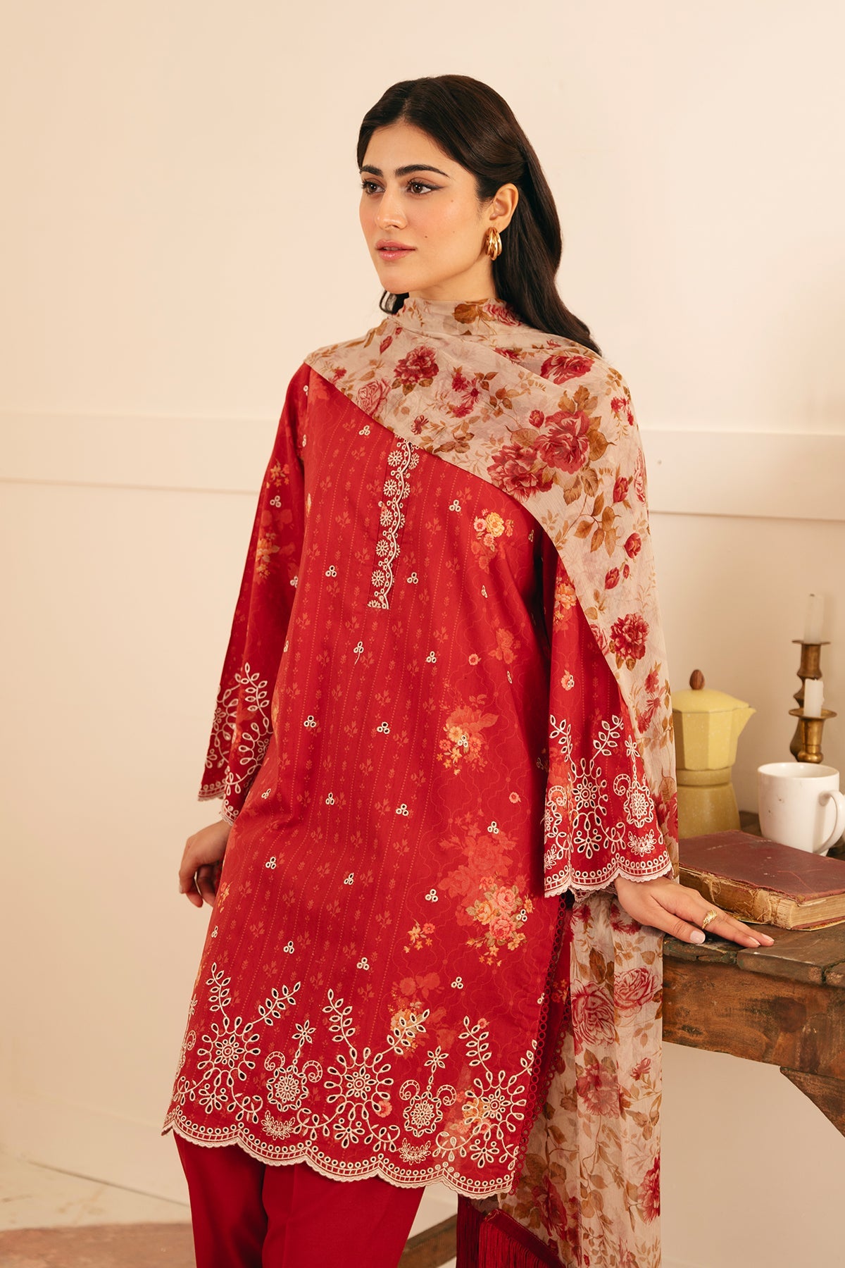 Sahar | Festive Edit | Antique Rosewood by Sahar - Designer Dress - Type: Ladies Clothes - Available at Libayah - 100% Original