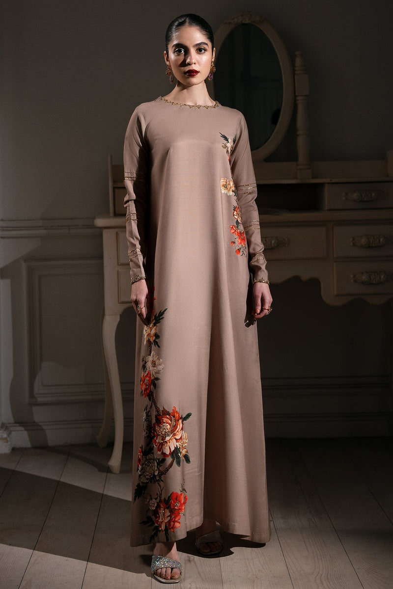 Mina Kashif | Emilie Formals | Koya (Beige) by Mina Kashif - Designer Dress - Type : Formal Dress - Available at Libayah - 100% Original