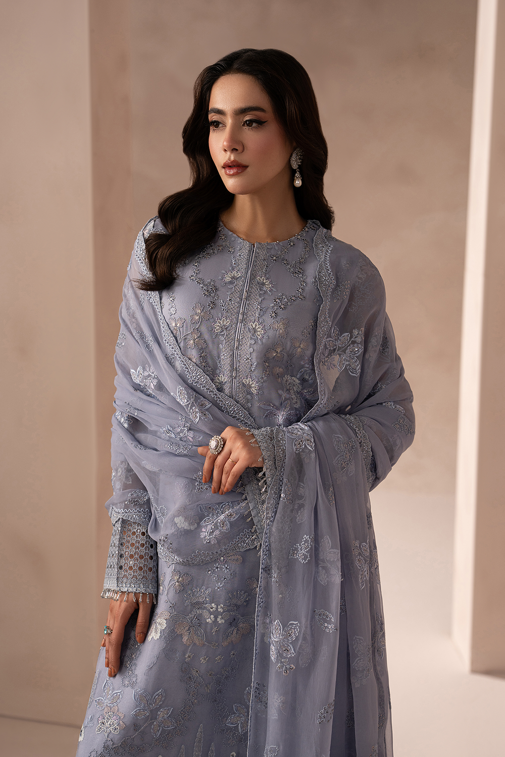Lavish Premium | Izhare Muhabbat | Grey Elegance by Lavish Premium - Designer Dress  - Type : Ladies Clothes - Available at Libayah - 100% Original 