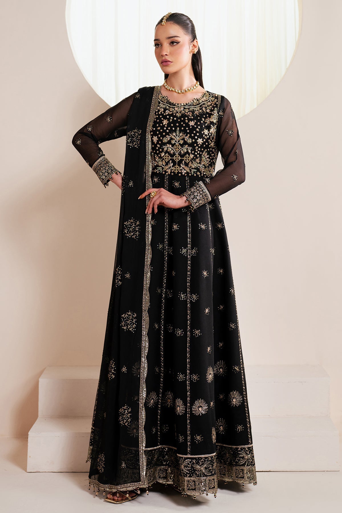 Alizeh | Handcrafted Eid Edit 25 | AF-HM-4030-Noir by Alizeh - Designer Dress - Type: Ladies Clothes - Available at Libayah - 100% Original