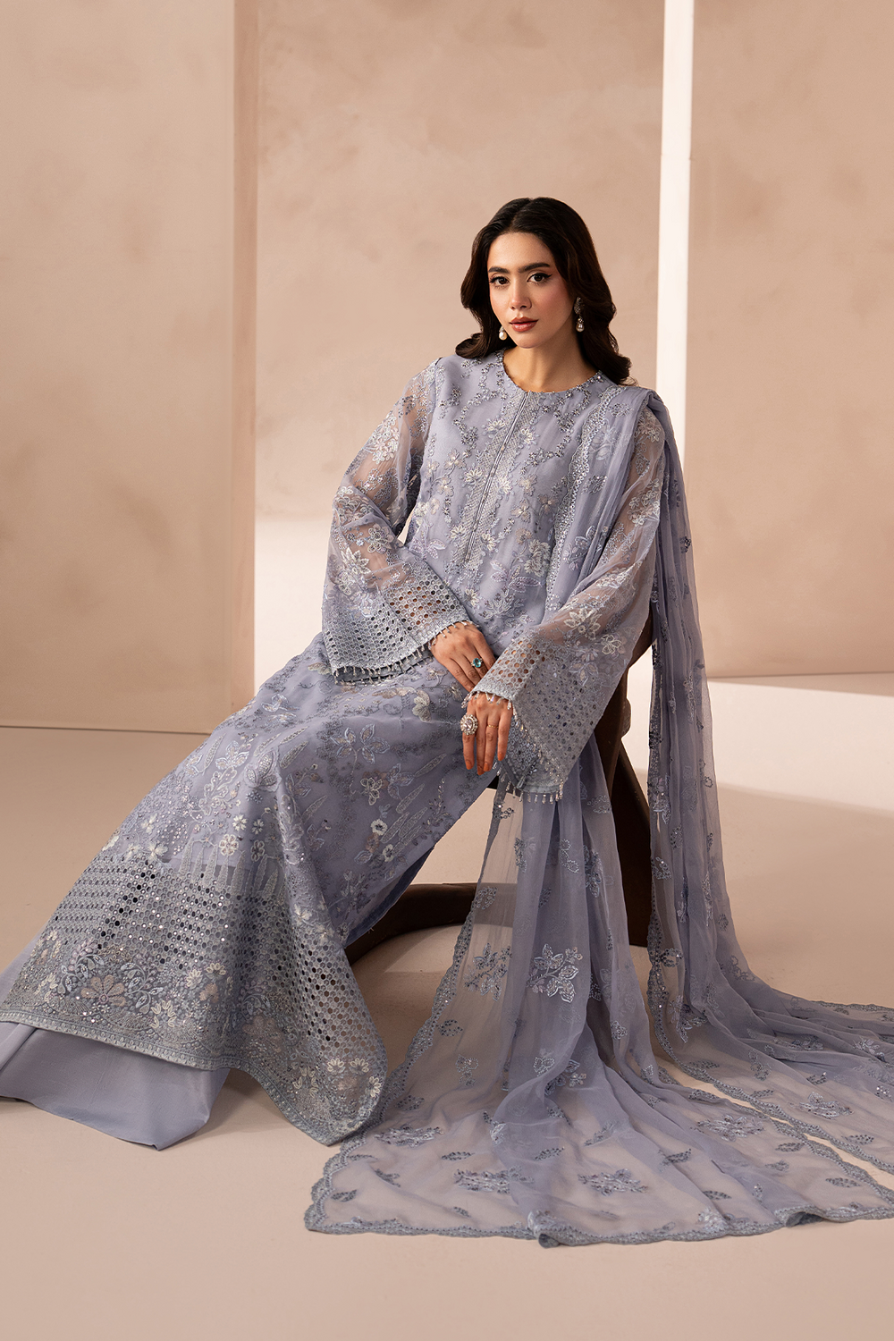 Lavish Premium | Izhare Muhabbat | Grey Elegance by Lavish Premium - Designer Dress  - Type : Ladies Clothes - Available at Libayah - 100% Original 
