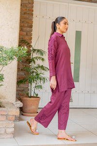 Sahar | Pre Essential Emb Edit | Mulberry Rose by Sahar - Designer Dress  - Type : Ladies Clothes - Available at Libayah - 100% Original 