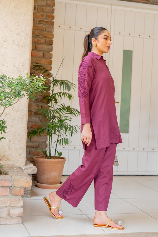 Sahar | Pre Essential Emb Edit | Mulberry Rose by Sahar - Designer Dress  - Type : Ladies Clothes - Available at Libayah - 100% Original 
