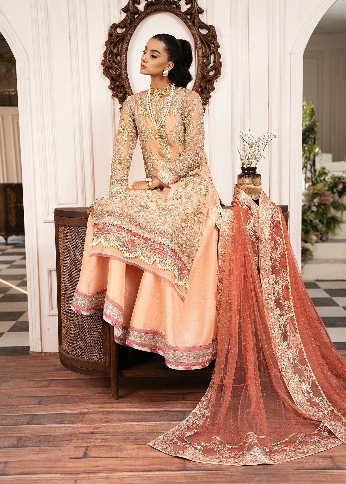 Inayat | Festive Formals |SUN-KISSED by Inayat - Designer Dress  - Type : Ladies Clothes - Available at Libayah - 100% Original 