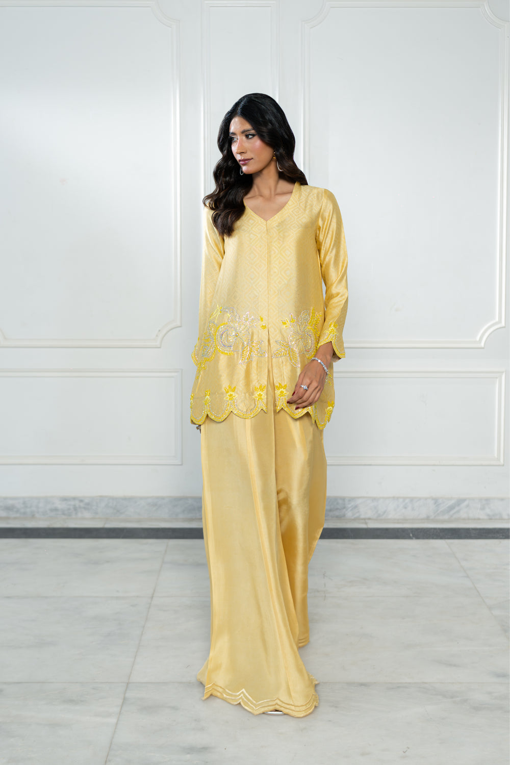Wahaj M Khan | Lra Eid Collection 26 | Butter Yellow JS by Wahaj M Khan - Designer Dress  - Type : Ladies Clothes - Available at Libayah - 100% Original 