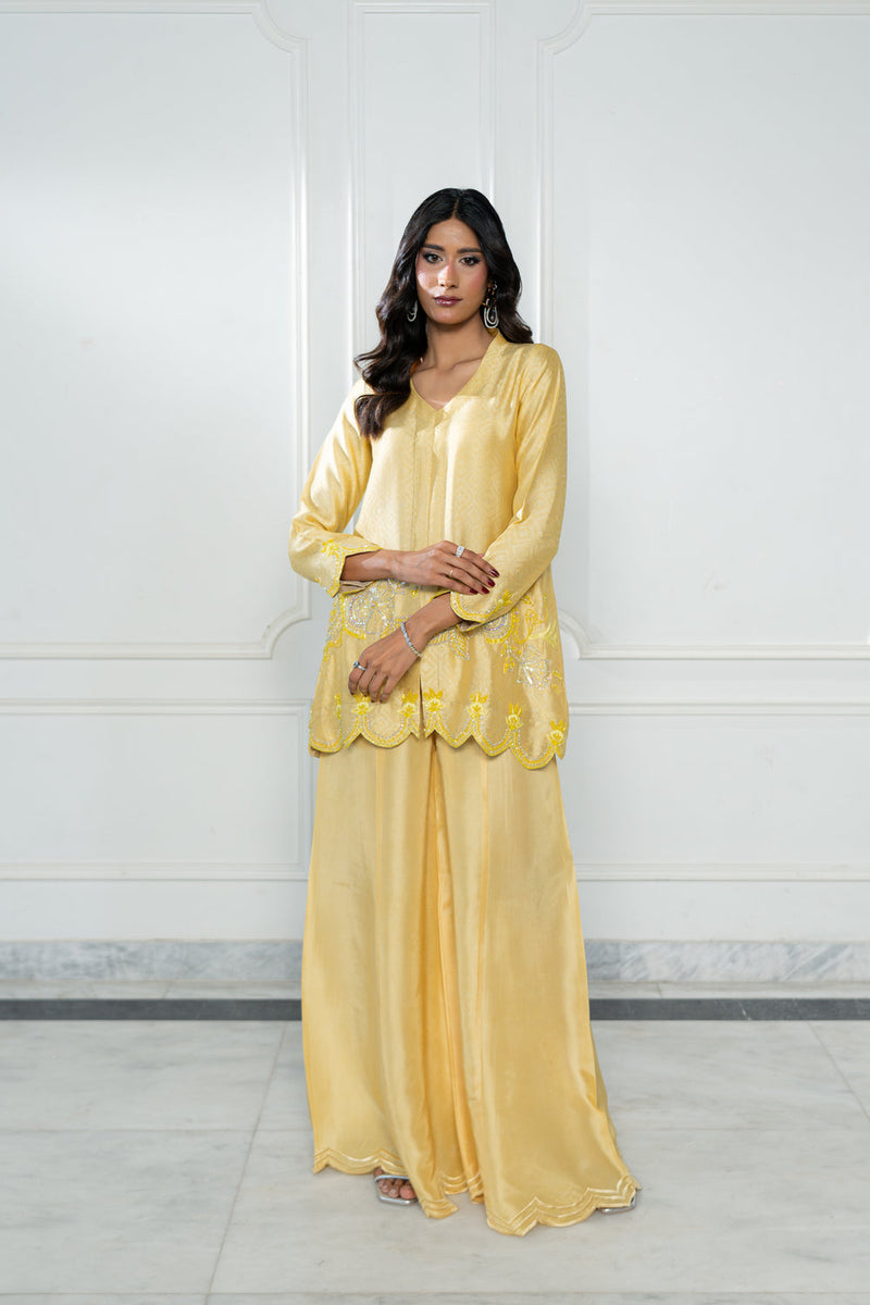 Wahaj M Khan | Lra Eid Collection 26 | Butter Yellow JS by Wahaj M Khan - Designer Dress  - Type : Ladies Clothes - Available at Libayah - 100% Original 