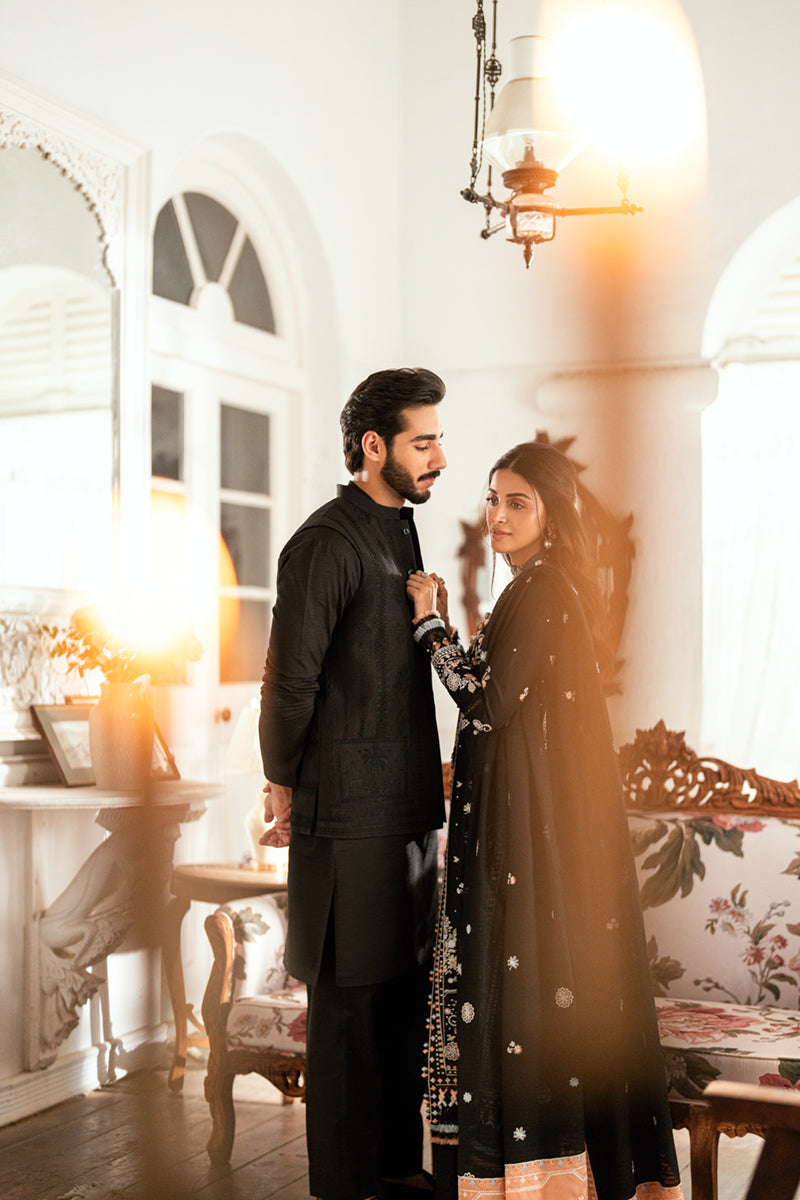 Qalamkar | Luxury Lawn Eid Edit | SB-03 Misha by Qalamkar - Designer Dress - Type: Ladies Clothes - Available at Libayah - 100% Original