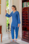 Sahar | Pre Essential Emb Edit | Indigo Edge by Sahar - Designer Dress  - Type : Ladies Clothes - Available at Libayah - 100% Original 