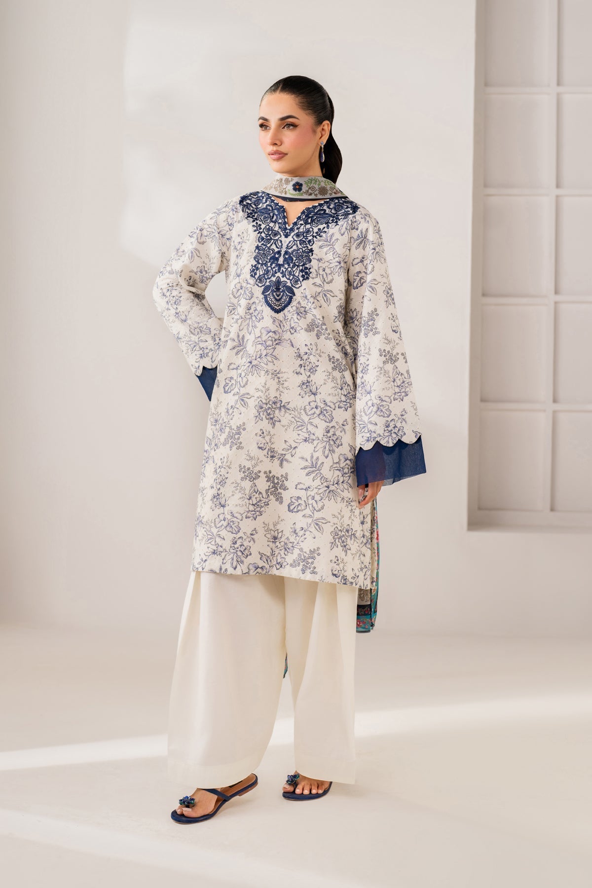 Afrozeh | Basic Pret 26 RTW | NACRE by Afrozeh - Designer Dress  - Type : Ladies Clothes - Available at Libayah - 100% Original 