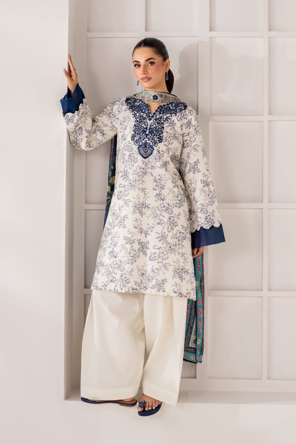 Afrozeh | Basic Pret 26 RTW | NACRE by Afrozeh - Designer Dress  - Type : Ladies Clothes - Available at Libayah - 100% Original 