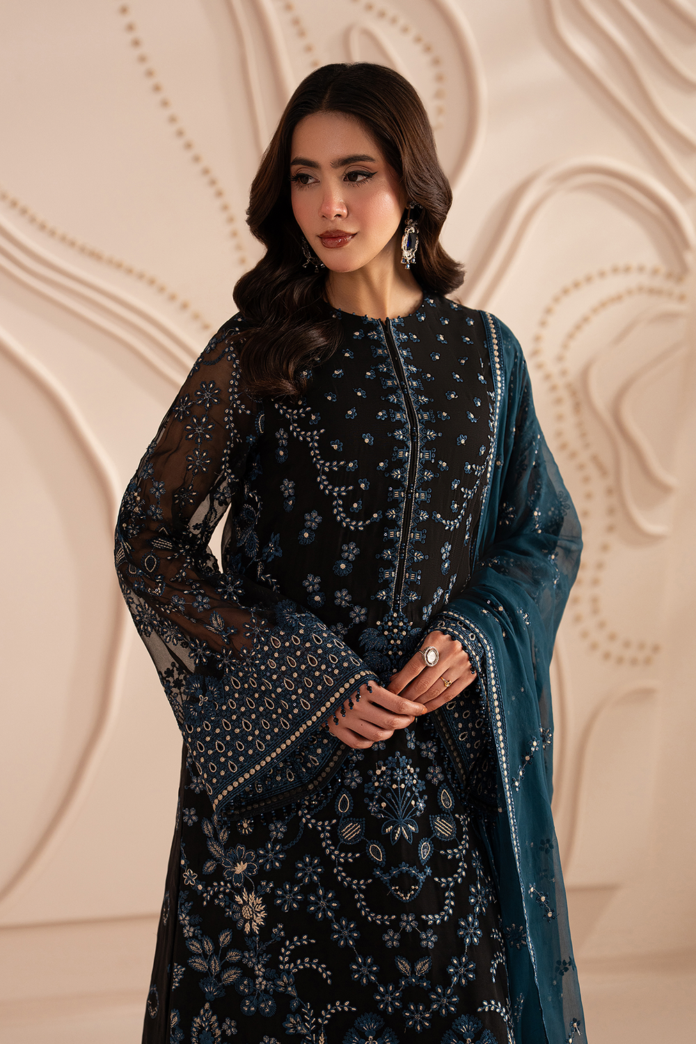 Lavish Premium | Izhare Muhabbat | Black Noir by Lavish Premium - Designer Dress  - Type : Ladies Clothes - Available at Libayah - 100% Original 