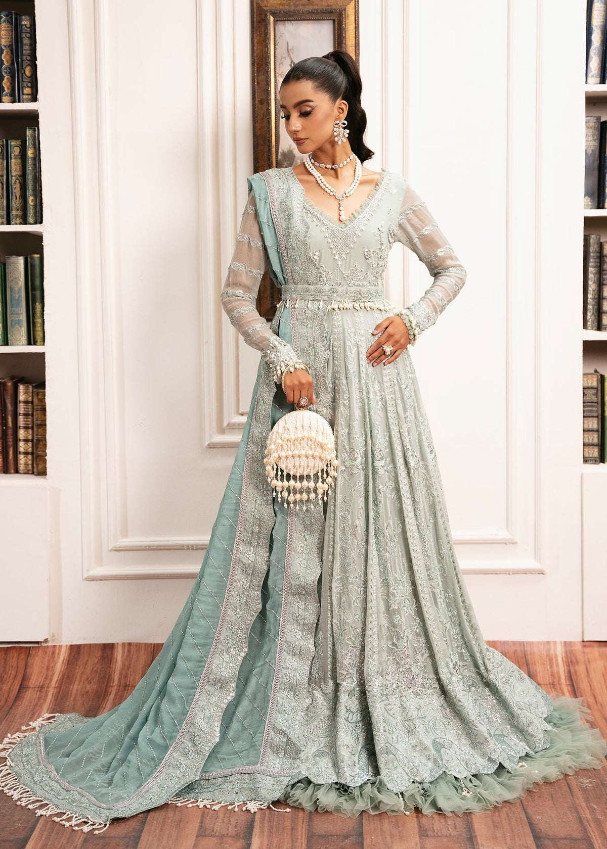 Inayat | Festive Formals | EQUISITE-ROSE by Inayat - Designer Dress  - Type : Ladies Clothes - Available at Libayah - 100% Original 