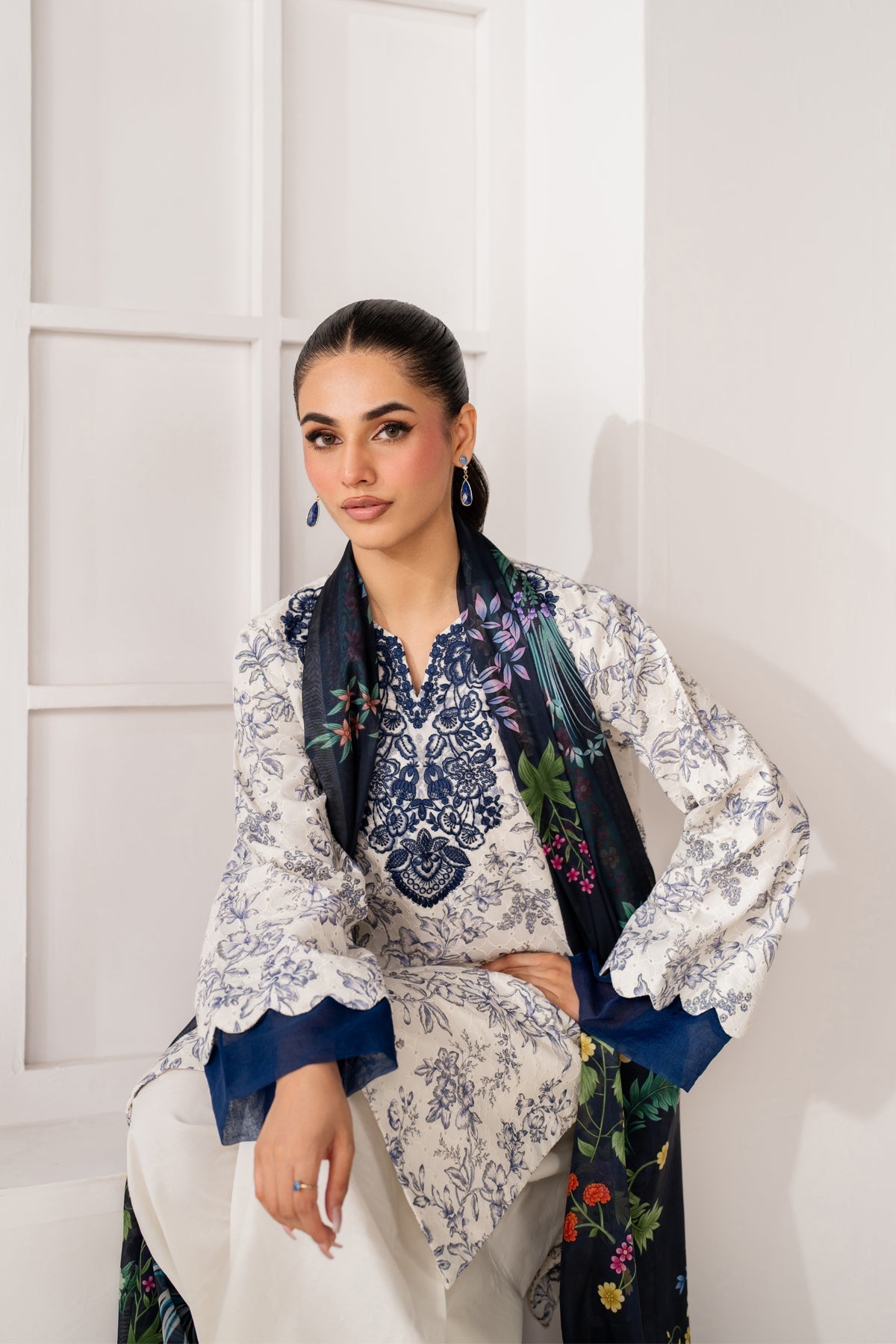 Afrozeh | Basic Pret 26 RTW | NACRE by Afrozeh - Designer Dress  - Type : Ladies Clothes - Available at Libayah - 100% Original 