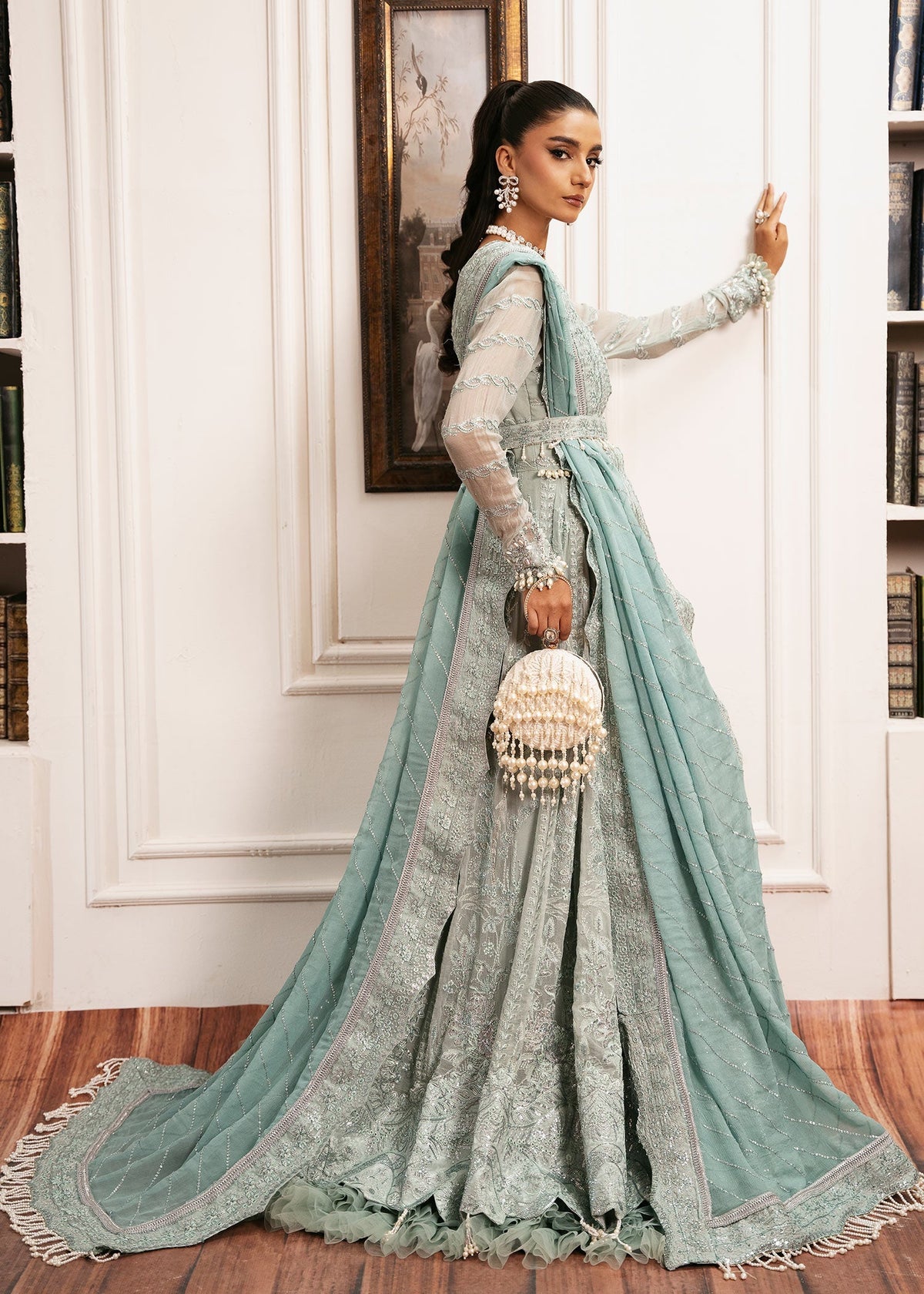 Inayat | Festive Formals | EQUISITE-ROSE by Inayat - Designer Dress  - Type : Ladies Clothes - Available at Libayah - 100% Original 