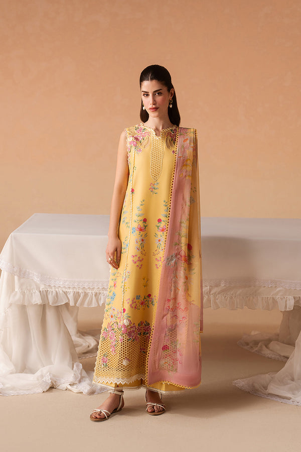 Afrozeh | The Haze 26 |Evania Yellow by Afrozeh - Designer Dress  - Type : Ladies Clothes - Available at Libayah - 100% Original 