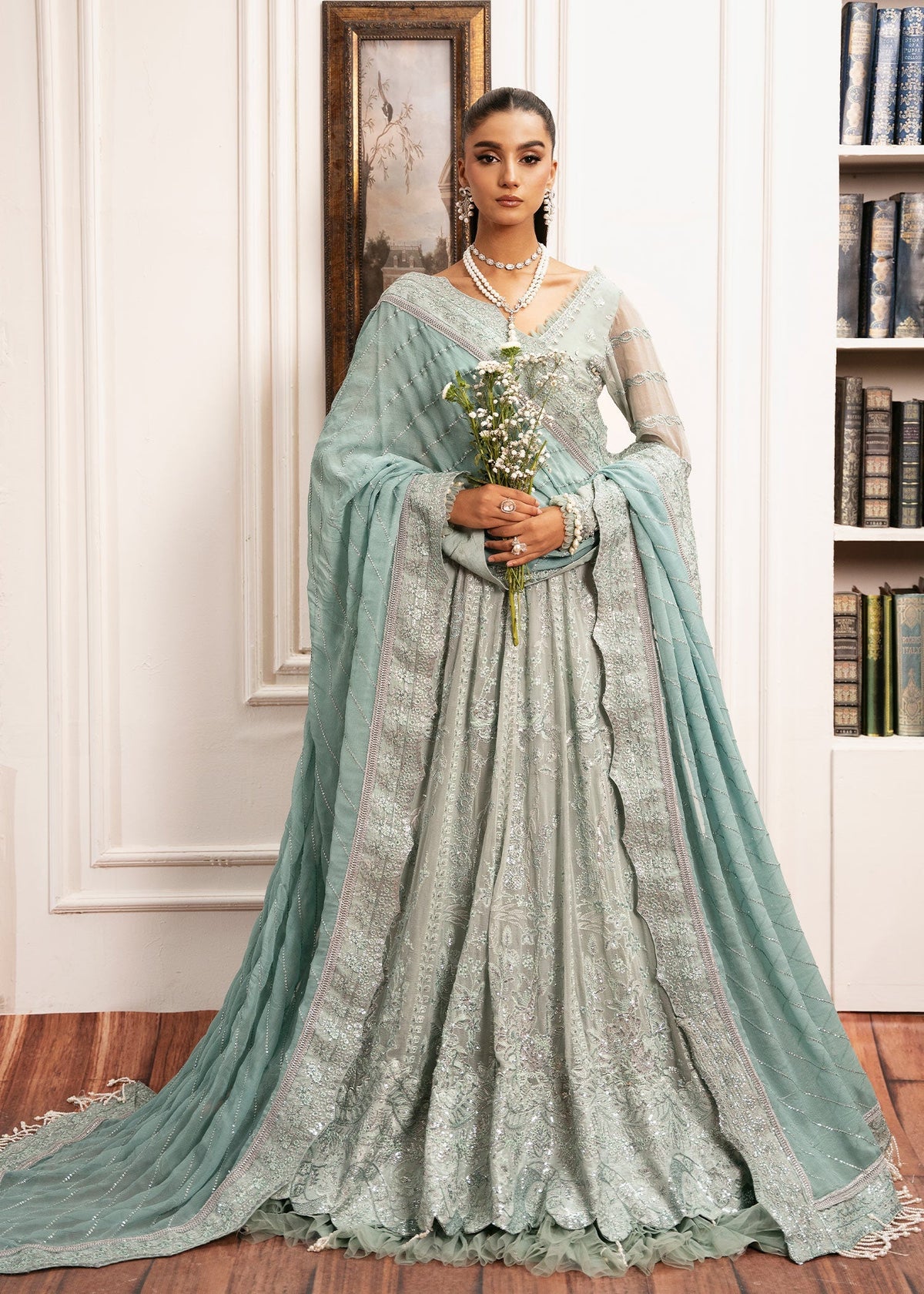 Inayat | Festive Formals | EQUISITE-ROSE by Inayat - Designer Dress  - Type : Ladies Clothes - Available at Libayah - 100% Original 