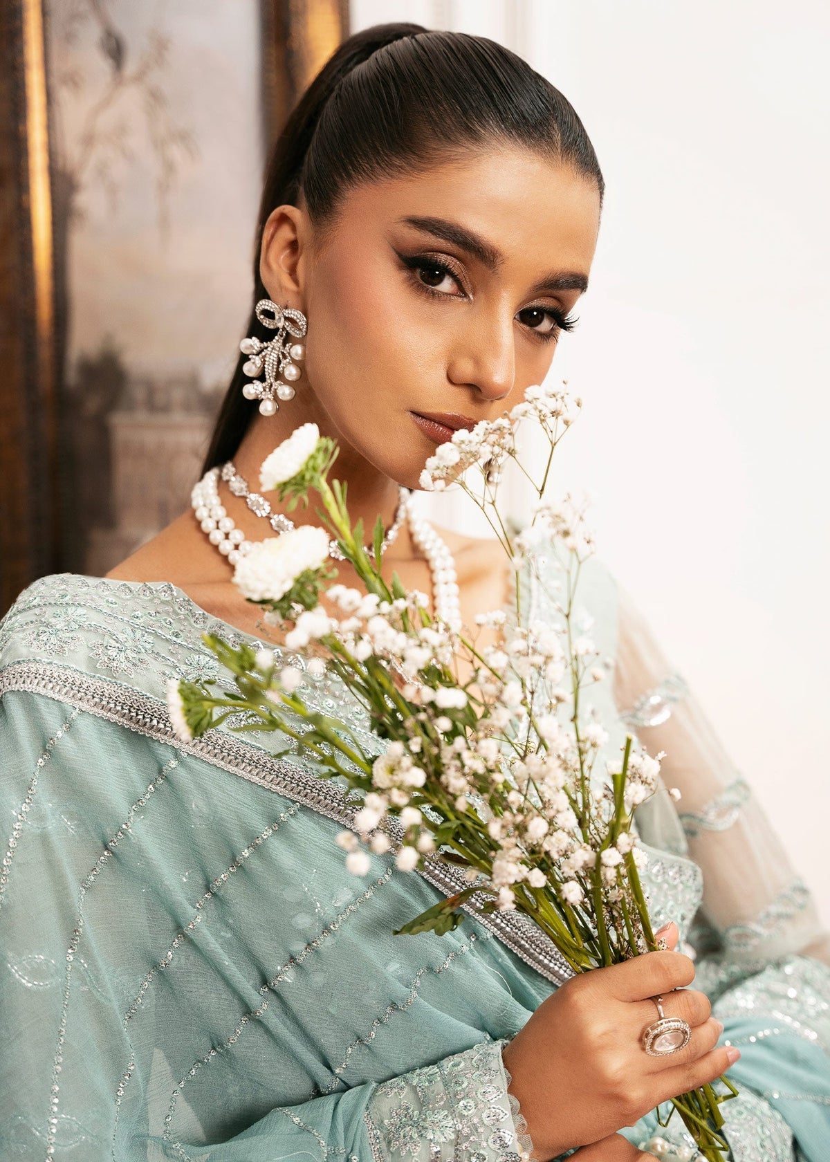 Inayat | Festive Formals | EQUISITE-ROSE by Inayat - Designer Dress  - Type : Ladies Clothes - Available at Libayah - 100% Original 