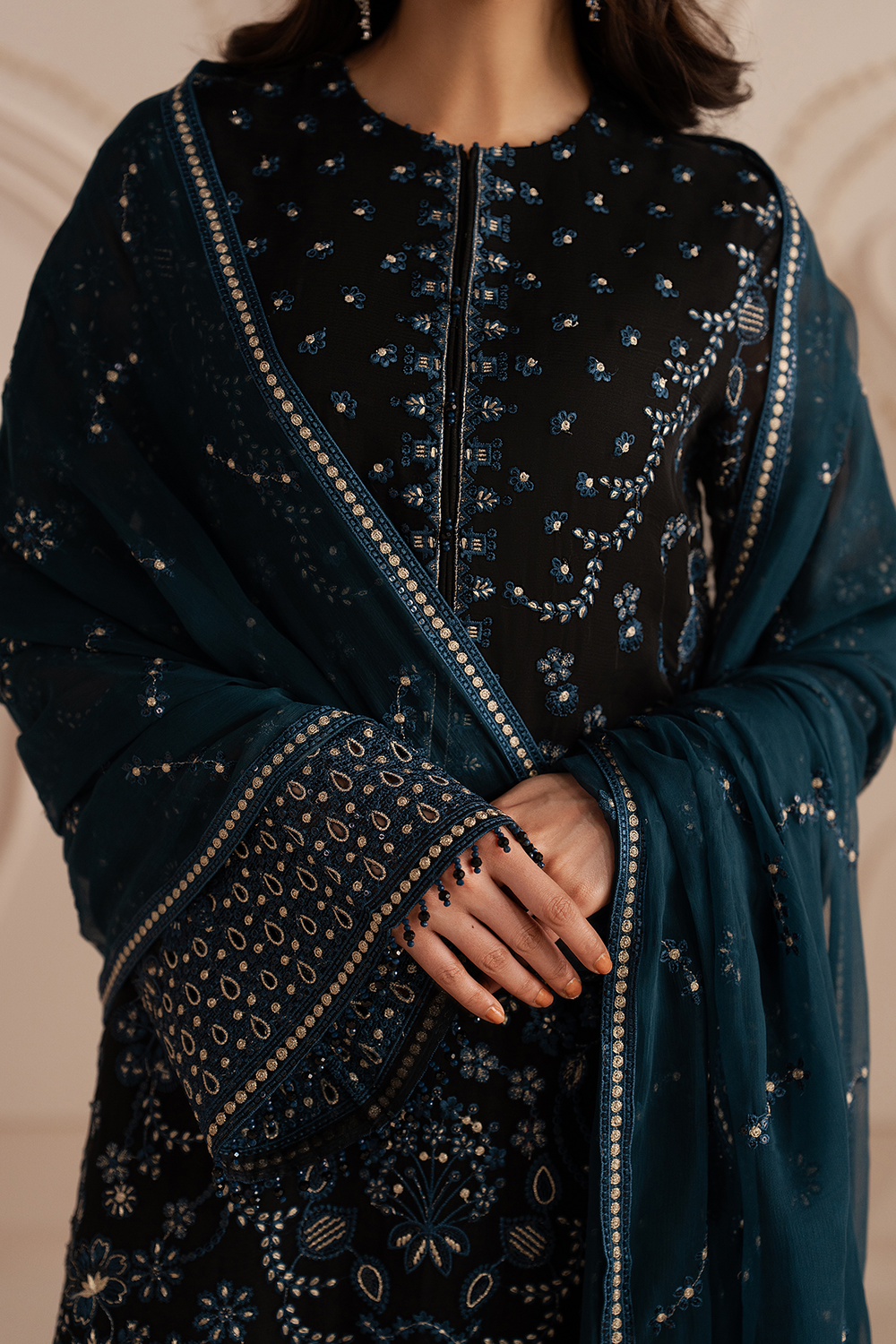 Lavish Premium | Izhare Muhabbat | Black Noir by Lavish Premium - Designer Dress  - Type : Ladies Clothes - Available at Libayah - 100% Original 