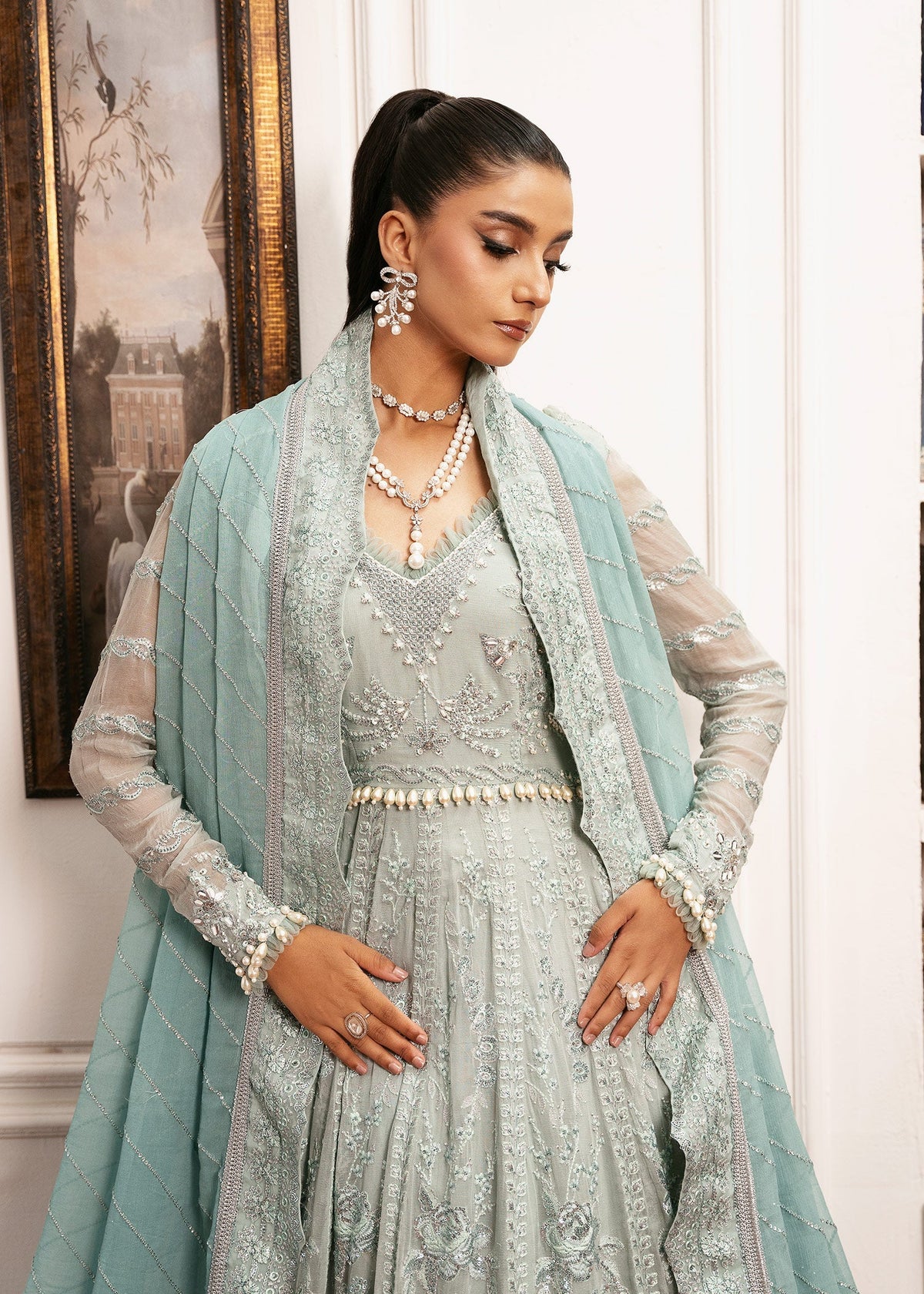 Inayat | Festive Formals | EQUISITE-ROSE by Inayat - Designer Dress  - Type : Ladies Clothes - Available at Libayah - 100% Original 