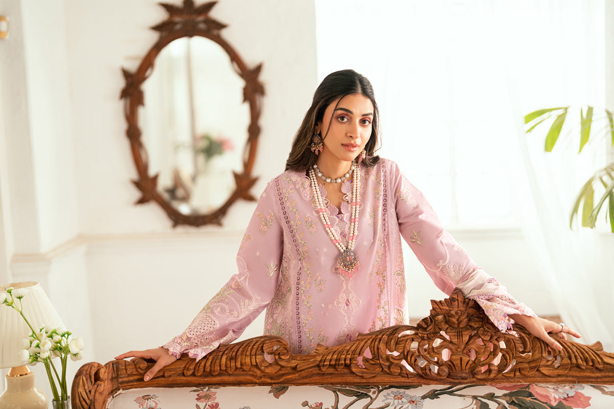 Qalamkar | Luxury Lawn Eid Edit | SB-06 Komal by Qalamkar - Designer Dress - Type: Ladies Clothes - Available at Libayah - 100% Original