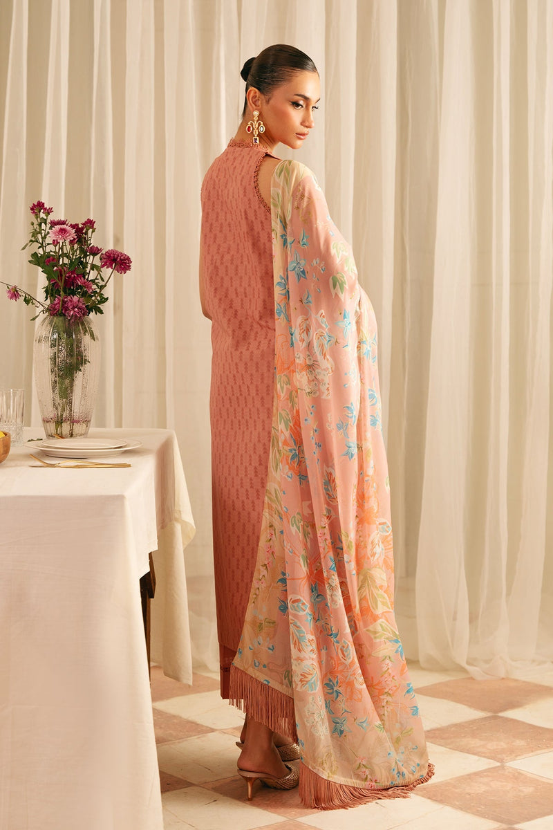 Sahar | Festive Edit | Peach Blossom by Sahar - Designer Dress - Type: Ladies Clothes - Available at Libayah - 100% Original