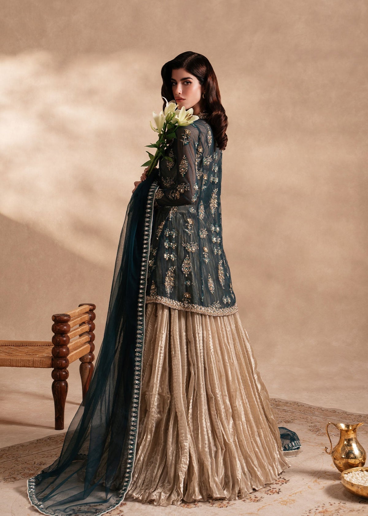Sadaf Fawad Khan | Nafees Formals 25 | Nageenah by Sadaf Fawad Khan - Designer Dress - Type: Ladies Clothes - Available at Libayah - 100% Original