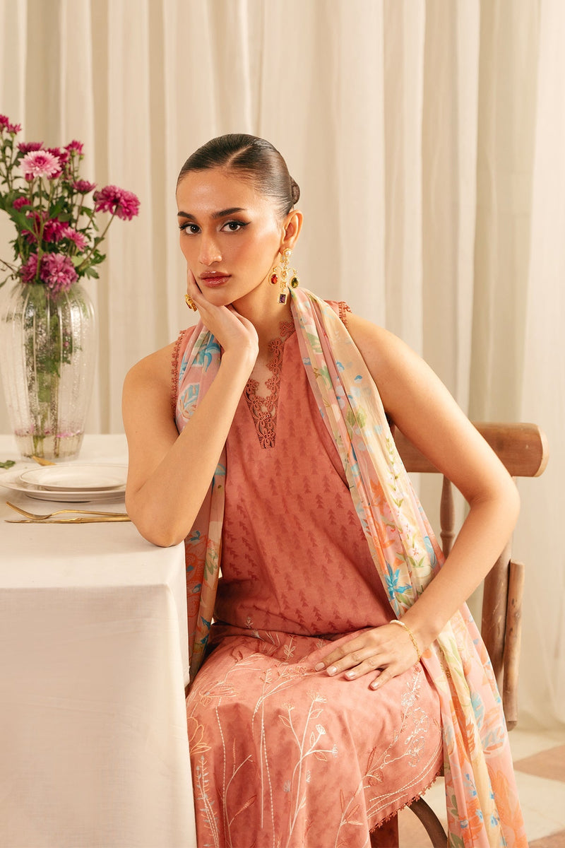 Sahar | Festive Edit | Peach Blossom by Sahar - Designer Dress - Type: Ladies Clothes - Available at Libayah - 100% Original